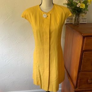 Canary Yellow Vintage 1970’s Searle Blatt Dress